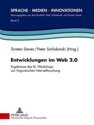 cover image of Entwicklungen im Web 2.0